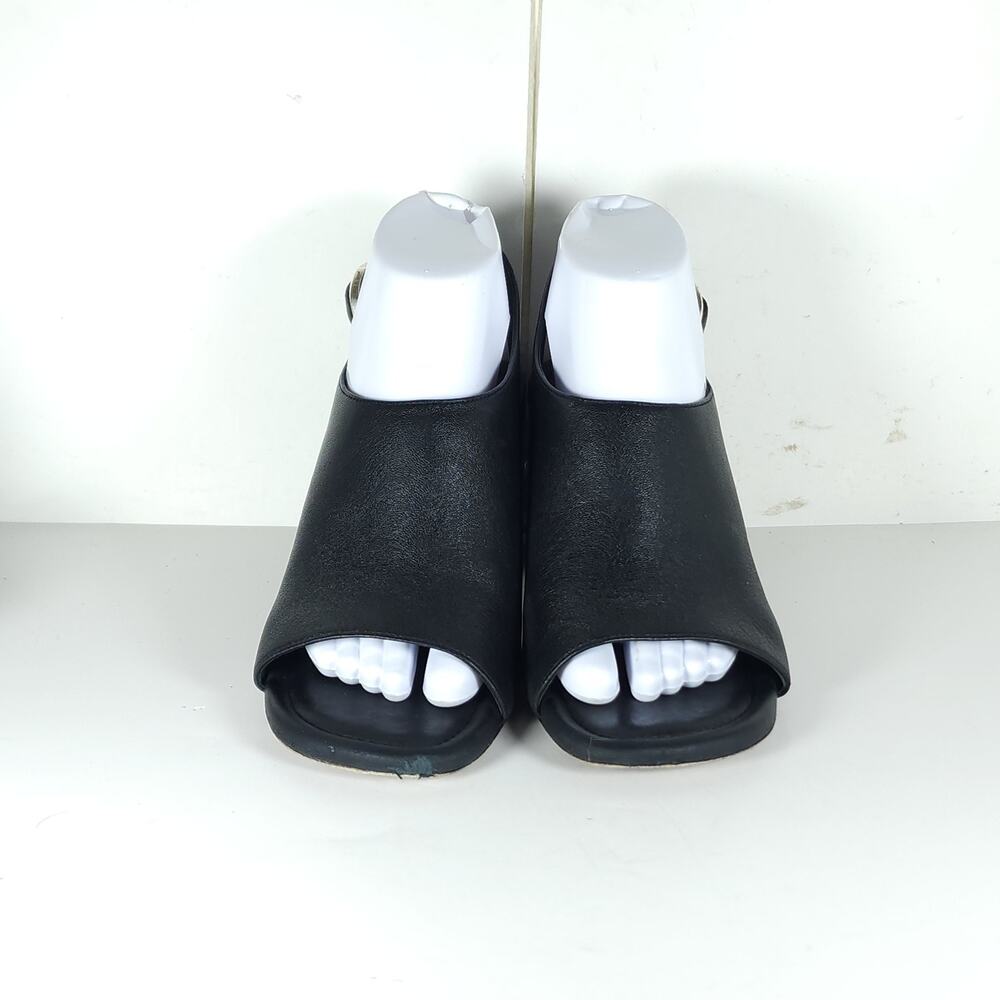 Rag & Bone Gigi Women's US 8 EU38,5 Black Leather Heels Slingback Sandals - Picture 3 of 16